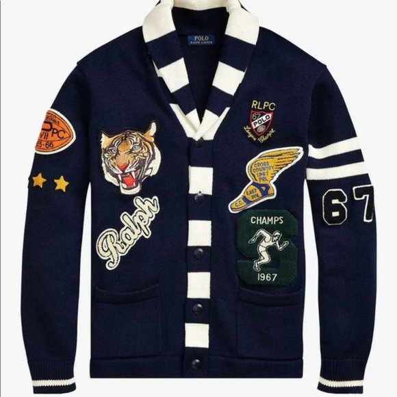 ralph lauren tiger cardigan